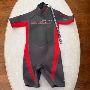 O'Neill Kids Shorty Wetsuit - Black and Red